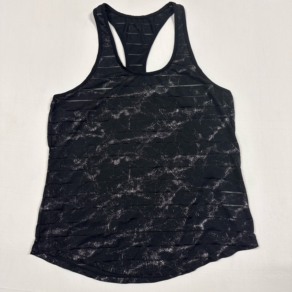 Zyia Active Havana reflective black see through tank top Women’s Medium
